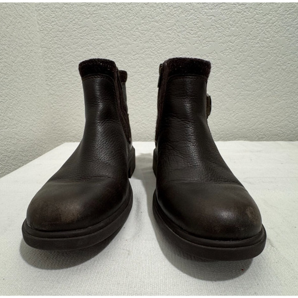 UGG Women's Size 7 Ankle Boots Booties Leather 1120775 Brown - Picture 2 of 10